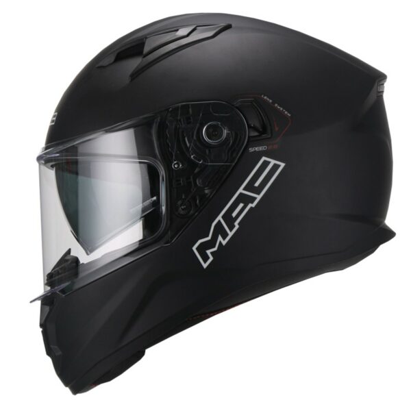 Casco Mac SPEED 2.0 SOLID MATT BLACK
