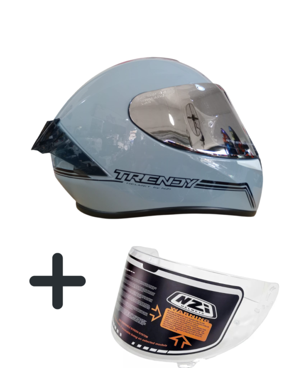 Casco Integral NZI Trendy 3 Nouveau Grey Brillante