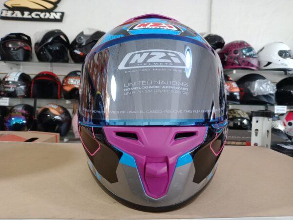 Casco Integral Nzi Trendy 3 Camu Blue, Neon, Pink - Image 5
