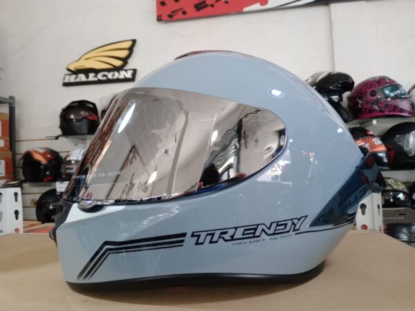 Casco Integral NZI Trendy 3 Nouveau Grey Brillante - Image 2