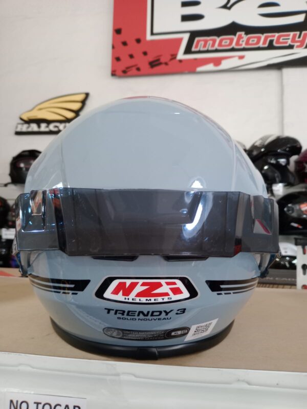 Casco Integral NZI Trendy 3 Nouveau Grey Brillante - Image 6