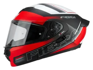 Casco fibra atto rojo